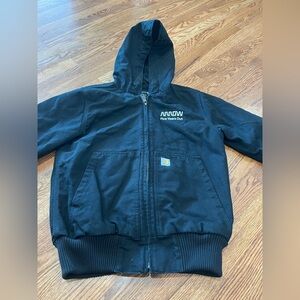 Carhartt Black Hoodie Sweatshirt Full-Zip